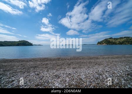 Scenic man O war Bay auf Waiheke Island Neuseeland Stockfoto