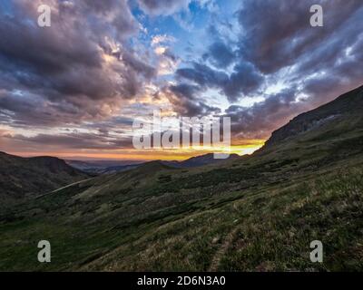 Wandern zum Snow Mesa auf dem 485 Meilen langen Colorado Trail, Colorado Stockfoto