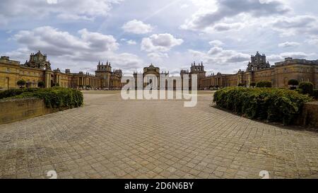 Das prächtige Schloss Blenheim ist das Stammhaus von Sir Winston Churchill Stockfoto