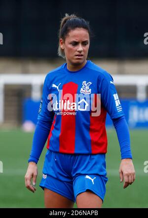 Bromley, Großbritannien. Oktober 2019. BROMLEY, VEREINIGTES KÖNIGREICH OKTOBER 18 :Cherelle Khassal von Crystal Palace Frauen während FA Women's Championship zwischen Crystal Palace Frauen und Leicester City Frauen im Hayes Lane Stadium, Bromley, Großbritannien am 18. Oktober 2020 Credit: Action Foto Sport/Alamy Live News Stockfoto