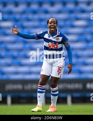 Reading, Großbritannien. Oktober 2020. Danielle Carter von Reading Women beim FAWSL-Spiel zwischen Reading Women und Manchester City Women am 18. Oktober 2020 im Madejski Stadium, Reading, England. Foto von Andy Rowland. Kredit: Prime Media Images/Alamy Live Nachrichten Stockfoto