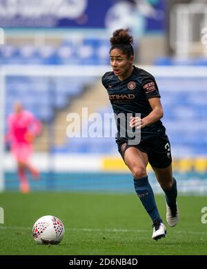 Reading, Großbritannien. Oktober 2020. Demi Stokes von man City Women beim FAWSL-Spiel zwischen Reading Women und Manchester City Women am 18. Oktober 2020 im Madejski Stadium, Reading, England. Foto von Andy Rowland. Kredit: Prime Media Images/Alamy Live Nachrichten Stockfoto