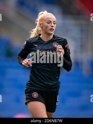 Reading, Großbritannien. Oktober 2020. Chloe Kelly von man City Women beim FAWSL-Spiel zwischen Reading Women und Manchester City Women am 18. Oktober 2020 im Madejski Stadium, Reading, England. Foto von Andy Rowland. Kredit: Prime Media Images/Alamy Live Nachrichten Stockfoto