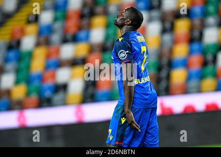 Friuli - Dacia Arena Stadion, udine, Italien, 18 Oct 2020, Stefano Okaka (Udinese) verzweifelt während Udinese Calcio gegen Parma Calcio 1913, italienische Fußballserie A Spiel - Credit: LM/Ettore Griffoni/Alamy Live News Stockfoto