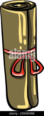 Altes Papier, Illustration, Vektor auf weißem Hintergrund Stock Vektor