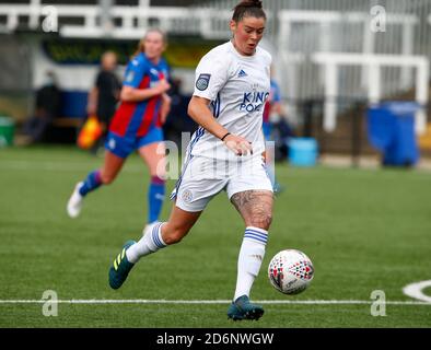 Bromley, Großbritannien. Oktober 2020. BROMLEY, VEREINIGTES KÖNIGREICH OKTOBER 18 :Natasha Flint von Leicester City Frauen während FA Women's Championship zwischen Crystal Palace Frauen und Leicester City Frauen im Hayes Lane Stadium, Bromley, UK am 18. Oktober 2020 Credit: Action Foto Sport/Alamy Live News Stockfoto