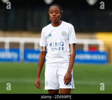 Bromley, Großbritannien. Oktober 2019. BROMLEY, GROSSBRITANNIEN OKTOBER 18 : Paige Bailey-Gayle von Leicester City Women während FA Women's Championship zwischen Crystal Palace Women und Leicester City Women im Hayes Lane Stadium, Bromley, Großbritannien am 18. Oktober 2020 Credit: Action Foto Sport/Alamy Live News Stockfoto