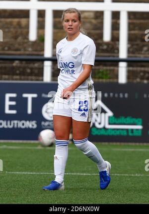 Bromley, Großbritannien. Oktober 2019. BROMLEY, VEREINIGTES KÖNIGREICH OKTOBER 18 :Olivia Fergusson von Leicester City Frauen während FA Women's Championship zwischen Crystal Palace Frauen und Leicester City Frauen im Hayes Lane Stadium, Bromley, Großbritannien am 18. Oktober 2020 Credit: Action Foto Sport/Alamy Live News Stockfoto