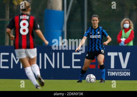 Mailand, Italien. Oktober 2020. Mailand, Italien, 18. Oktober 2020, Eva Bartonova (FC Internazionale) während AC Mailand gegen FC Internazionale - Italienische Fußballserie A Frauenmeisterschaft - Credit: LM/Francesco Scaccianoce Credit: Francesco Scaccianoce/LPS/ZUMA Wire/Alamy Live News Stockfoto