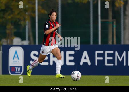 Mailand, Italien. Oktober 2020. Mailand, Italien, 18. Oktober 2020, Claudia Mauri (AC Mailand) während AC Mailand gegen FC Internazionale - Italienische Fußballserie A Frauen Meisterschaft - Credit: LM/Francesco Scaccianoce Credit: Francesco Scaccianoce/LPS/ZUMA Wire/Alamy Live News Stockfoto