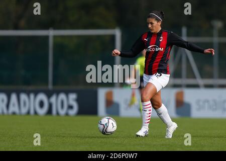 Mailand, Italien, 18. Oktober 2020, Federica Rizza (AC Mailand) während AC Mailand gegen FC Internazionale, Italienische Fußballserie A Frauenmeisterschaft - Credit: LM/Francesco Scaccianoce/Alamy Live News Stockfoto