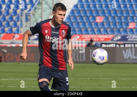 Bologna, Italien. Oktober 2020. Bologna Jerdy Schouten während der italienischen Serie A Fußballspiel Bologna FC gegen US Sassuolo im Renato Dall'Ara Stadion in Bologna, Italien, 18. Oktober 2020. - foto Michele Nucci/LM Credit: Michele Nucci/LPS/ZUMA Wire/Alamy Live News Stockfoto