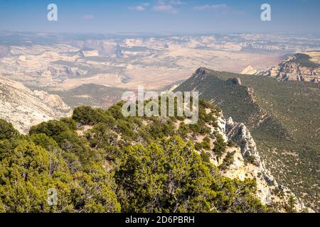 Blick auf den Canyon am Dinosaur National Monument Stockfoto