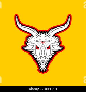 NYMB Baphomet Dämonen Ziegenkopf Tapisserie Pentag Produktbild-Vorschau 11