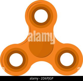 Fidget Spinner, Illustration, Vektor auf weißem Hintergrund. Stock Vektor