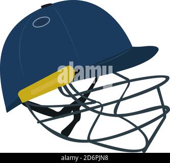 Cricket Helm, Illustration, Vektor auf weißem Hintergrund. Stock Vektor