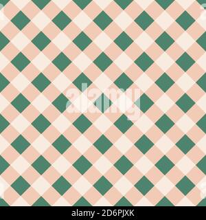 Tartan Vektor Muster, Grün Und Rosa Farbe Stock Vektor