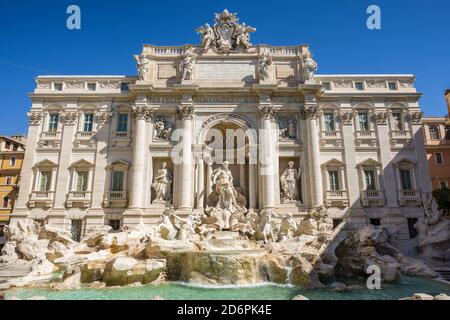 Fontana di Trevi in Rom Stockfoto