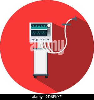 Krankenhausventilator, Illustration, Vektor auf weißem Hintergrund. Stock Vektor