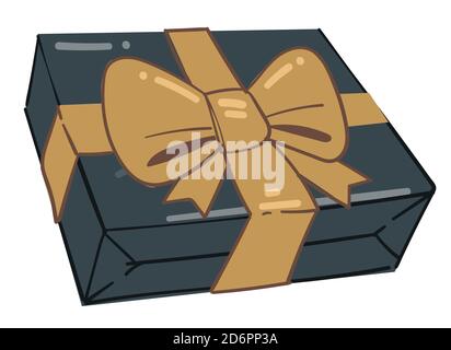 Geschenk in Box, Gruß mit Feiertagen geben Geschenke Stock Vektor