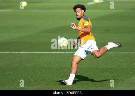 Villareal, Spanien. Oktober 2020. Koba Koindredi aus Valencia in Aktion während des spanischen La Liga-Spiels zwischen Villareal und Valencia im Ceramica Stadium. (Endnote: Villareal 2:1 Valencia) Credit: SOPA Images Limited/Alamy Live News Stockfoto