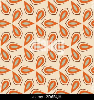 Nahtloses Retro-Muster. Nahtlose abstrakte Vintage Hintergrund. Geometrisches Muster. Vektorgrafik. Stock Vektor