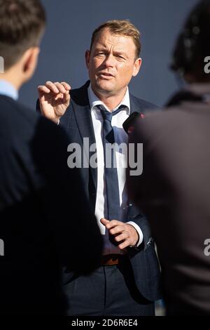 Aarhus, Dänemark. Oktober 2020. CEO der AGF Jacob Nielsen beim 3F Superliga-Spiel zwischen Aarhus GF und AC Horsens im Ceres Park in Aarhus. (Foto: Gonzales Photo - Morten Kjaer). Stockfoto