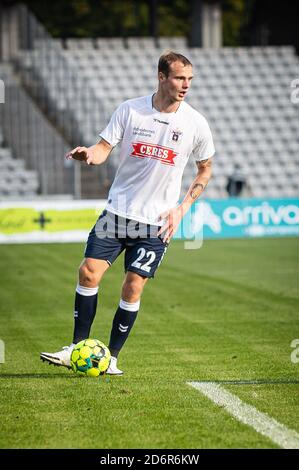 Aarhus, Dänemark. Oktober 2020. Benjamin Hvidt (22) von AGF beim 3F Superliga-Spiel zwischen Aarhus GF und AC Horsens im Ceres Park in Aarhus. (Foto: Gonzales Photo - Morten Kjaer). Stockfoto