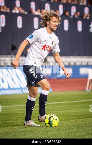 Aarhus, Dänemark. Oktober 2020. Alexander Munksgaard (13) von AGF beim 3F Superliga-Spiel zwischen Aarhus GF und AC Horsens im Ceres Park in Aarhus. (Foto: Gonzales Photo - Morten Kjaer). Stockfoto