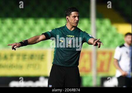 Ianluca Manganiello Schiedsrichter des Spiels zwischen AC Spezia und ACF Fiorentina während Spezia vs Fiorentina, italienische Fußball Serie A Spiel, la spezia, I Stockfoto