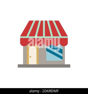 Shop-Symbol. Einfaches Element aus Gebäude Sammlung. Creative Shop Symbol für Webdesign, Vorlagen, Infografiken und vieles mehr Stock Vektor