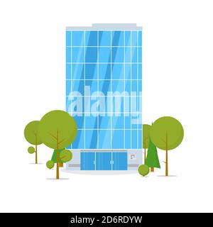 Vektorgrafik für Geschäftsgebäude Stock Vektor