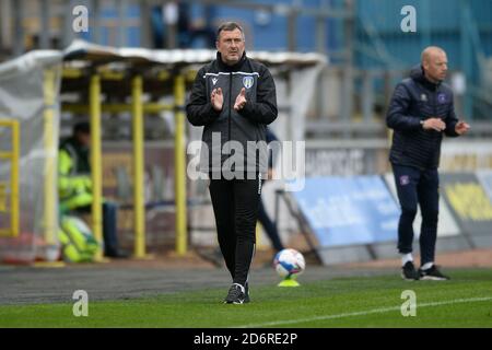 Colchester United Manager Steve Ball - Carlisle United / Colchester United, Sky Bet League Two, Brunton Park, Carlisle, Großbritannien - 17. Oktober 2020 nur für redaktionelle Verwendung - es gelten die DataCo-Beschränkungen Stockfoto