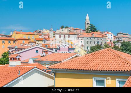 Labin auf der Halbinsel Istrien. Typische und schöne kroatische Altstadt, Kroatien. Stockfoto