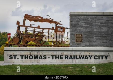 St. Thomas Ontario, Railway City, Elgin County, Elgin County Railway Museum Stockfoto