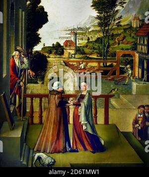 Visitation Gemälde von Meister von Wittenberg um 1540 Deutsch, Deutschland, Stockfoto