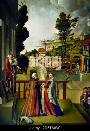 Visitation Gemälde von Meister von Wittenberg um 1540 Deutsch, Deutschland, Stockfoto