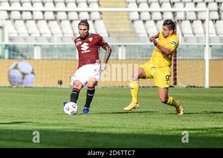 Turin, Italien. Oktober 2020. Lyanco von Turin FC während der Serie A Fußballspiel Turin FC gegen Cagliari. Cagliari gewann 2-3 gegen den FC Turin im Olympiastadion Grande Torino in Turin. (Foto von Alberto Gandolfo/Pacific Press/Sipa USA) Quelle: SIPA USA/Alamy Live News Stockfoto