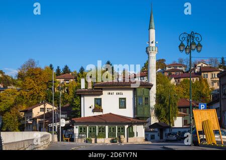 Bosnien und Herzegowina, Sarajevo, Inat Kuca traditionellen bosnischen Restaurant Stockfoto