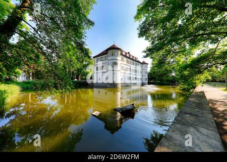 Das Wasserschloss in der Stadt Bad Rappenau, Baden-Württemberg, Deutschland Stockfoto