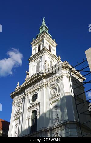 Innenstadt St. Anna Pfarrkirche, Belvárosi Szent Anna-plébániatemplom, Budapest, Ungarn, Magyarország, Europa Stockfoto