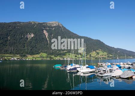 Rigi und Zugersee, Arth, Schweiz Stockfoto