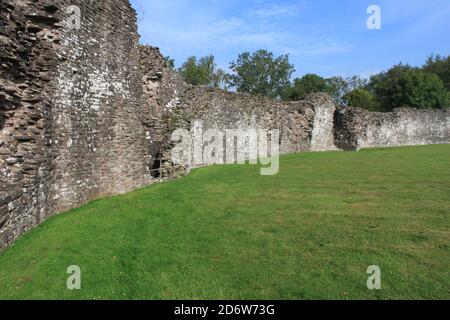 White Castle. Offa's Dyke Path. National Trail. Fernwanderweg. Anglo-walisische Grenze. Monmouthshire. Wales. VEREINIGTES KÖNIGREICH Stockfoto