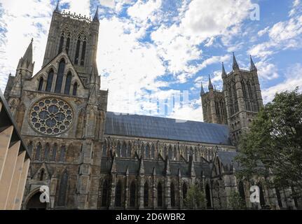 Lincoln Cathedral, City of Lincoln, Lincolnshire, England, Großbritannien Stockfoto