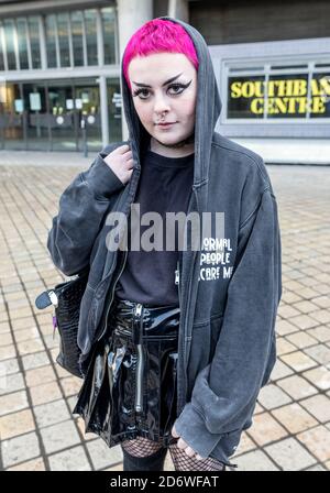 Teenage Punk Southbank London Großbritannien Stockfoto