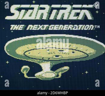 Star Trek The Next Generation - Nintendo Gameboy Videogame - Nur für redaktionelle Zwecke Stockfoto