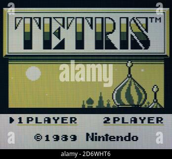 Tetris - Nintendo Gameboy Videogame - nur zur redaktionellen Verwendung Stockfoto