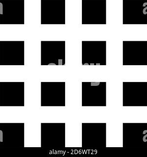 Einfache, einfache Quadrate wiederholbar, nahtloser Hintergrund, Muster. Karierte Quadrate, karierte Hintergrunddarstellung. Gitter, Netz, chequr Gitter, Grat Stock Vektor