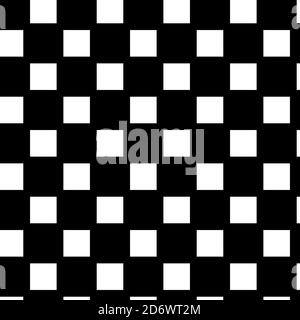 Einfache, einfache Quadrate wiederholbar, nahtloser Hintergrund, Muster. Karierte Quadrate, karierte Hintergrunddarstellung. Gitter, Netz, chequr Gitter, Grat Stock Vektor