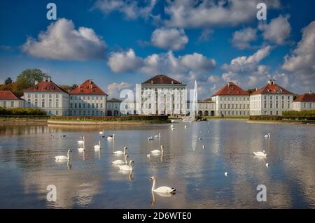 DE - BAYERN: Schloss Nymphenburg in München (HDR-Fotografie) Stockfoto